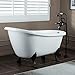 WOODBRIDGE BTA1522-ORB-Feet Drain + ORB-Faucet Bathtub, White
