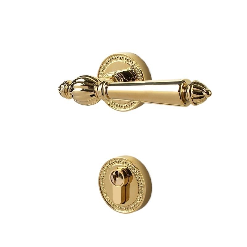 Serrure de porte silencieuse mécanique pour chambre à coucher en bois