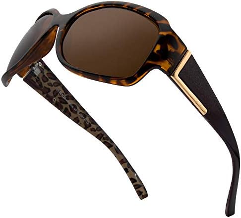 VITENZI Womens Polarized Sunglasses Trendy and Cool Retro Sun Glasses Vintage Cute Fashion Jackie O Oversized Shades Vittoria in Tortoise