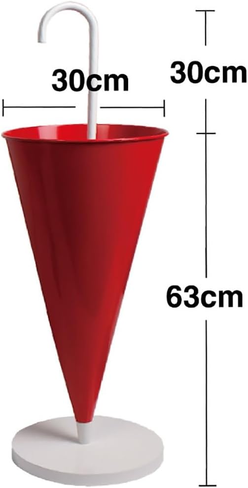 Commercial Metal Umbrella Stand – Modern Freestanding Holder for Hotel Lobby, Office, Home, Cane Storage(Red)