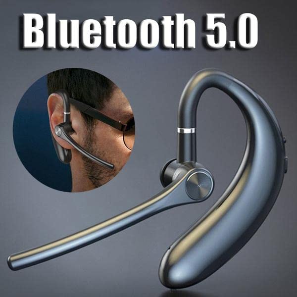 Image of 180 Rotating Single Bluetooth Ear Hook Headset - Business & Sport, Painless with Noise Reduction | Universal Compatibility for All Smartphones