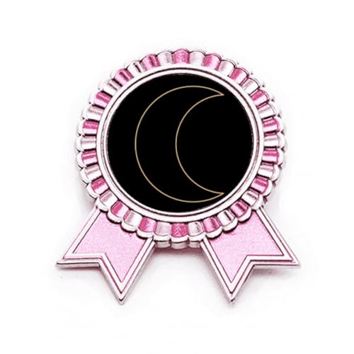 Médaille prix totem lune rose, une broche originale à offrir à vos proches