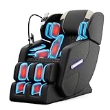 Massage Chair Full Body 2026 Upgraded Zero Gravity Recliner with Heat,8 Fix Points,Bluetooth, Airbag,Touch Screen,Footrest,L-Track Shiatsu Massage Chair Full Body for Parents Seniors