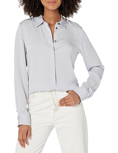 Amazon.com: Theory Women's Classic Fitted Shirt, Hydrangea, XL
