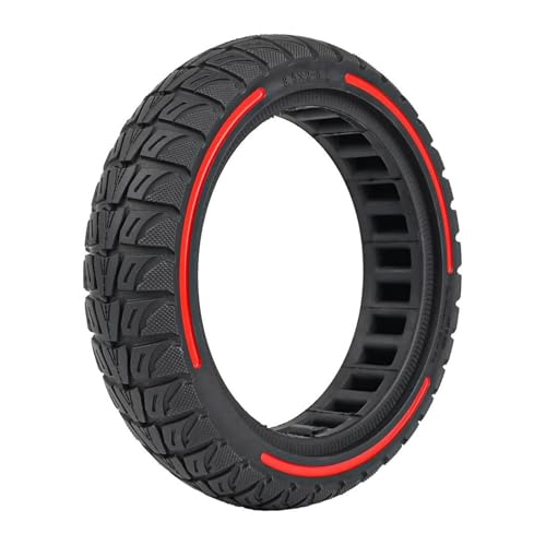 Pneu solide pour trottinette Xiaomi M365 et Pro 2 avec roue increvable 8.5 pouces rouge x2