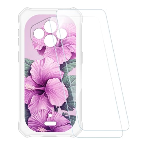 ESACMOT �v�����g�P�[�X + 2�������K���X�t�B���� Ulefone RugKing 3 Pro �Ƃ̌݊�������, �Ռ��z���\�t�g�J�o�[ HD�N���A (�� 4)