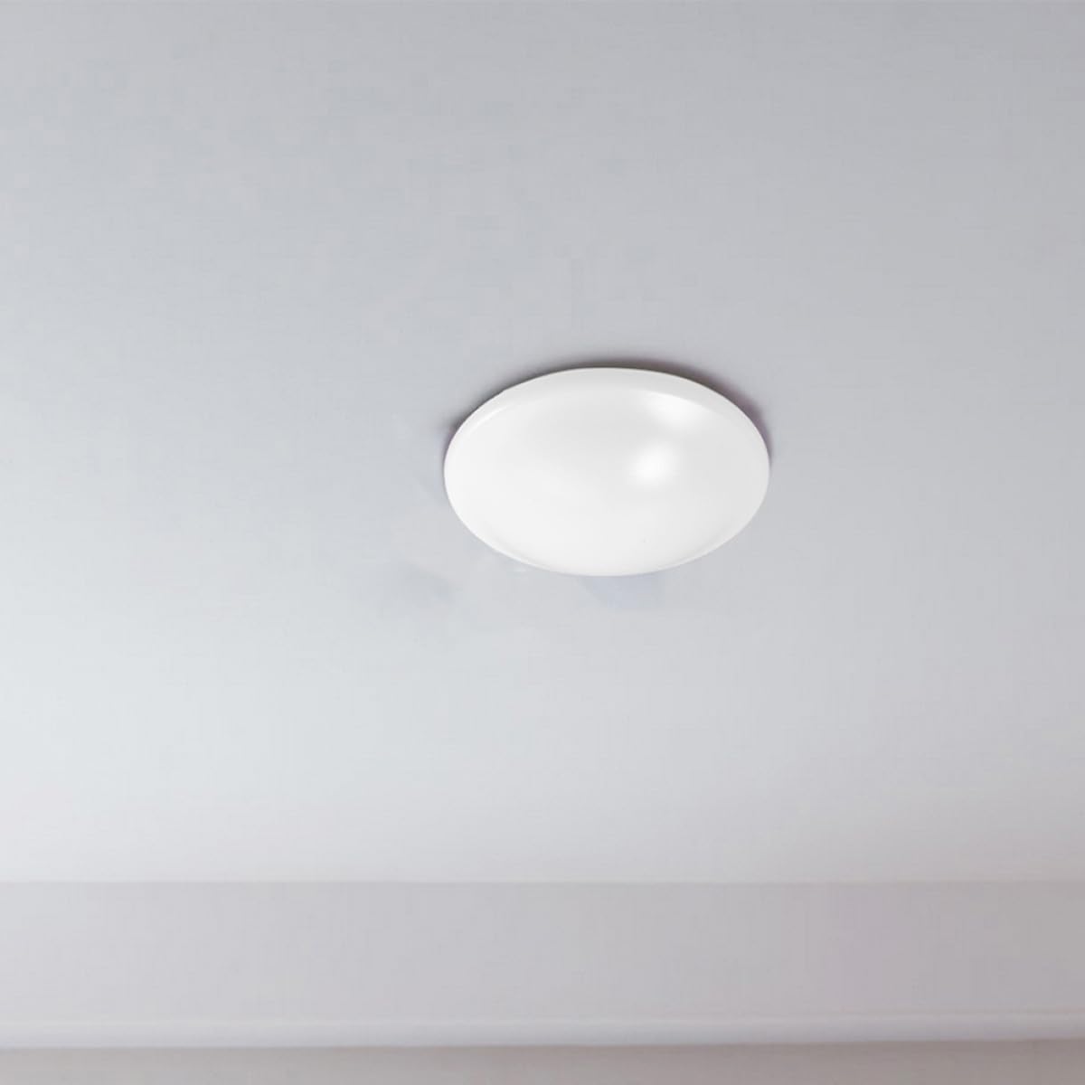 2-Pack White Flush Mount Ceiling Light Shades – 18.7cm Clip-On Covers For Bathroom, Bedroom & Kitchen (PC Material)