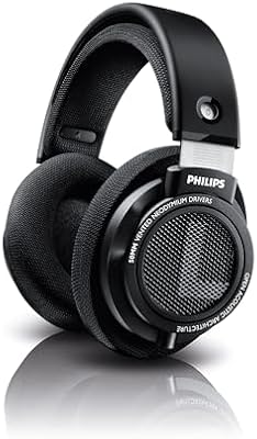 Philips Audio SHP9500 HiFi Precision Stereo Over-Ear Headphones (Black)