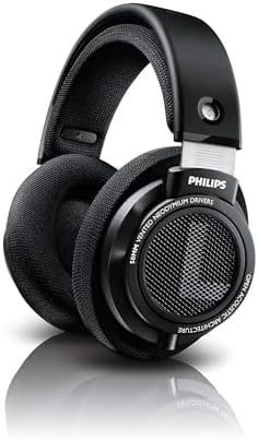 Philips Audio SHP9500 HiFi Precision Stereo Over-Ear Headphones (Black)