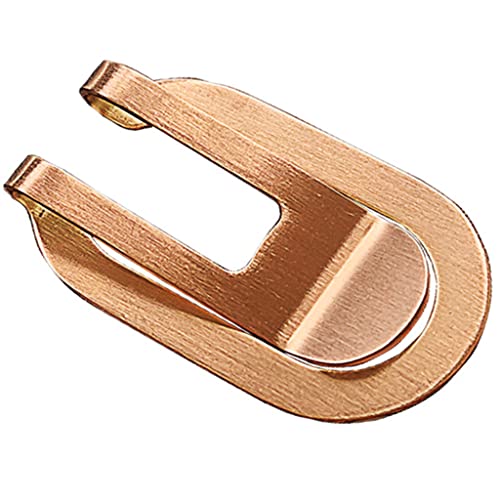 JALYKA Pinza Billetes Cartera con Clip for Dinero for Hombres, Clip for Dinero de Acero Inoxidable, Clip for Dinero Delgado de Metal, Tarjetero for Dinero (Color : Gold, S : 5.5 * 3.3cm)