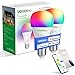 VOCOlinc Smart Wi-Fi LED Light Bulb, A21 9.5W (60W Equiv.), Multicolor and Whites, Dimmable, Works with Apple HomeKit (iOS 12+), Alexa, Google Assistant, No Hub Required, 2.4GHz, SmartGlow (2 Pack)