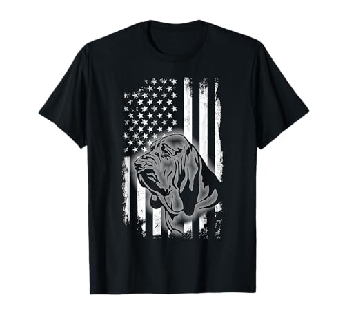Sangue, bandiera americana Cool USA Patriotic Dog Lover regalo Maglietta