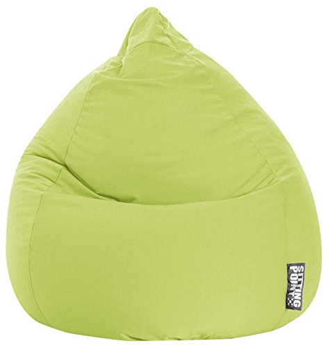 Gouchee Home Easy Collection Contemporary Polyester Upholstered Oversized Bean Bag Chair, Grass, x-large