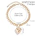Sora Tuki Gold Heart Necklaces for Women Big Heart Chain Necklace Chunky Gold Necklace Puffy Heart Pendant Necklace Large Heart Charm Necklace Gold Chunky Jewelry