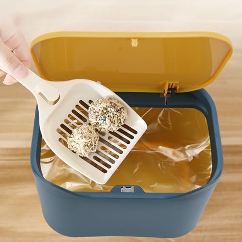 HEEPDD Sturdy Odor Control Cat Litter Trash Can, Space Efficient Small Pet Waste Bin with Modern Design, Cat Poop Garbage Can, Cat Poo Container Bin - Image 5