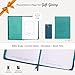 Classic Faux Leather Journal I Can Do Everything Philippians 4:13 Bible Verse Teal Inspirational Notebook, Lined Pages w/Scripture, Ribbon Marker, Zipper Closure
