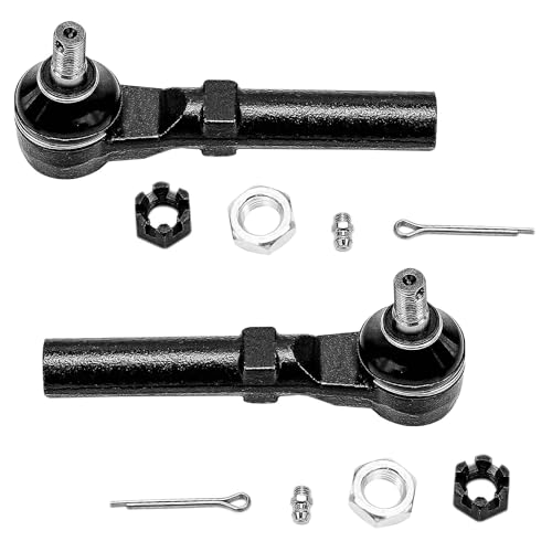 Image of Detroit Axle - 8pc Front End Control Arms Kit for 2010-2014 Subaru Legacy, 2 Lower Control Arms with Ball Joints 2 Sway Bar End Links 4 Inner Outer Tie Rods 2011 2012 2013 Replacement