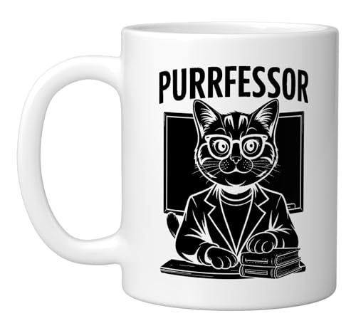 Taza de cerámica blanca de 11 onzas miniatura 1