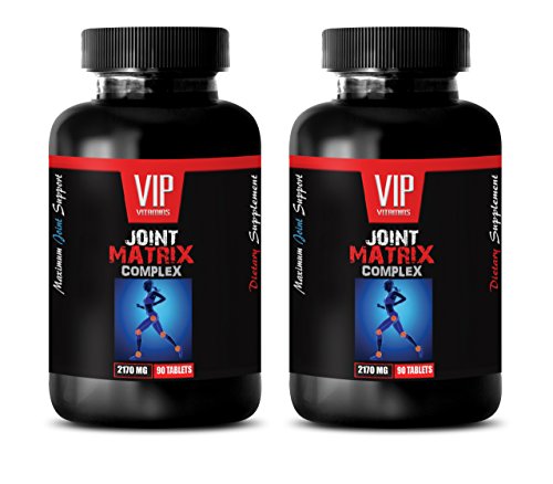 VIP VITAMINS Natural Joint Vitamin - Joint Matrix Complex - glucosomine with msm - 2 Bottles 180 Tablets