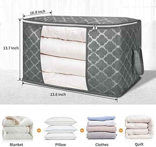 90 L Large Storage Bag Clothes Storage Organizer with