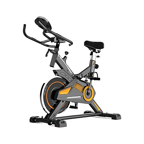 Image of Exercise Bike Fitness Bike Adjustable Resistance with Monitor Heart Rate Sensors Monitor Displays Speed Distance Time Calories and Pulse for Home Workout and Cardio Uptodate