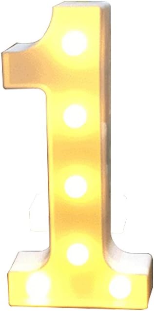 Number Light Sign Marquee Number Light Up Marquee 0-9 Digits Lights Sign for Night Light Standing for Home Party Bar Wedding Festival Birthday Decorations Xmas Gifts Decoration (1)