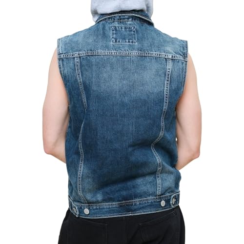 Image of VICTORIOUS Rocker Denim Jean Vest Jacket