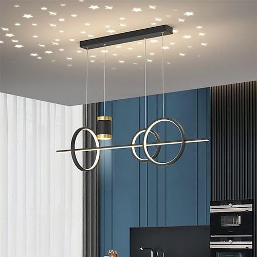 Image of LED Chandelier for Dining Table, Height-Adjustable Hanging Lamp for Breakfast Table, Hanging Light for Home Decoration