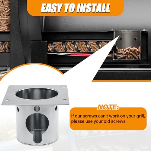 304 Stainless Steel Fire Burn Pot for Pit Boss Pro Series II 1150, 1600 Pellet Grills, Firepot Parts for Pit Boss PB1600PS1, PB1150PS2, PB1150PS3, Upgraded Replacement Burn Pot Accessories with Screws