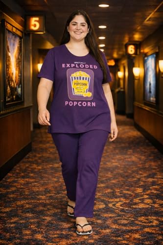 Image of In Love Women's Plus Size Longline T-Shirt with Side Pocket, 3 /4 Sleeve, Crew Neck