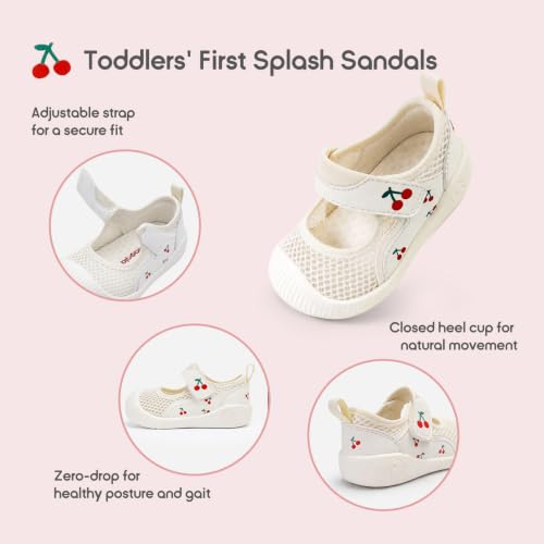 Image of Balabala Baby Toddler Walking Shoes Boys Girls Slip On Sandals Kids Water Shoes Barefoot Shoes Breathable Mesh Lightweight