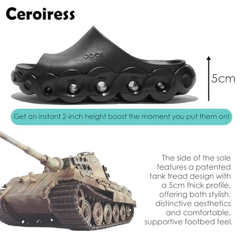 Unisex EVA Outdoor Sandals for Men 2025 Fashion Outfit with 5cm Height Boost & Arch Support & Post-Workout Recovery - Waterproof Quick-Dry Lightweight Mules & Clogs, Non-Slip Durable Slides2