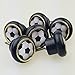 Produktbild Kunststoff Möbelknopf Möbelgriff Möbelknauf 6er Set KST026S Fussball Kleine Universal Möbelknöpfe Schrank, Schublade, Kommode, Tür, Küche, Bad, Haushalt Kinder Kinderzimmer