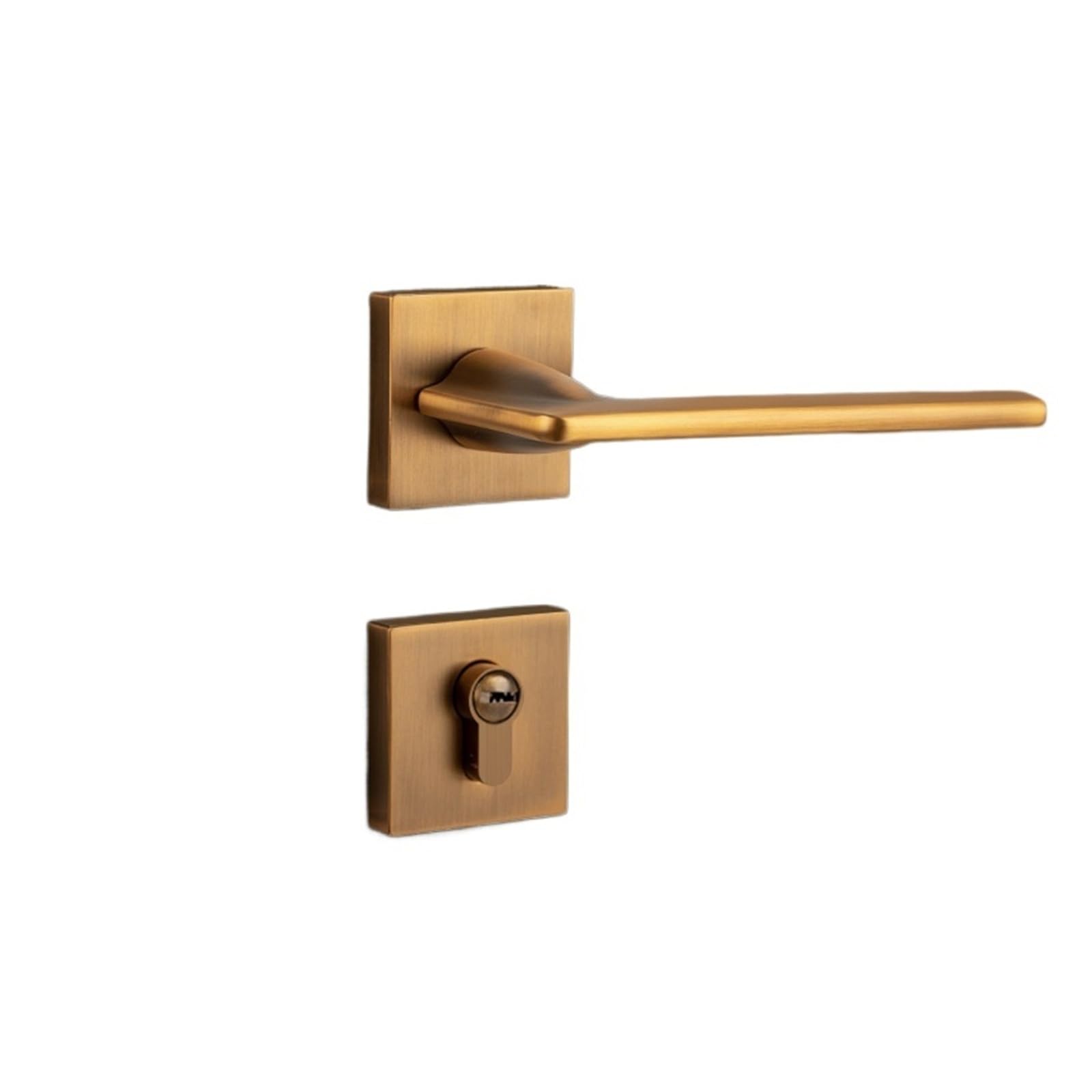 Door lock zinc alloy indoor split silent furniture handle(BROWN_72MM)
