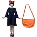 miccostumes Womens Kiki's Halloween Cosplay Costume Witch Dress Dark Blue