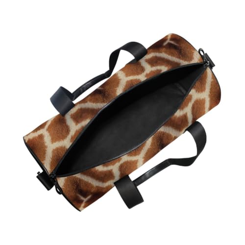 Bolsa redonda de cincha unisex con estampado de jirafa para excursiones 5