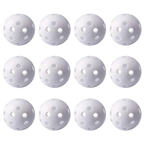 Booreina Practice Golf Balls 12 Pack, Plastic Golf Training Balls
