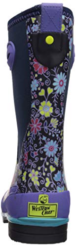 Western Chief Kids Girls' Cold Rated Neoprene Boot with Memory Foam Rain, Floral Fun, 11 US Little Kid3