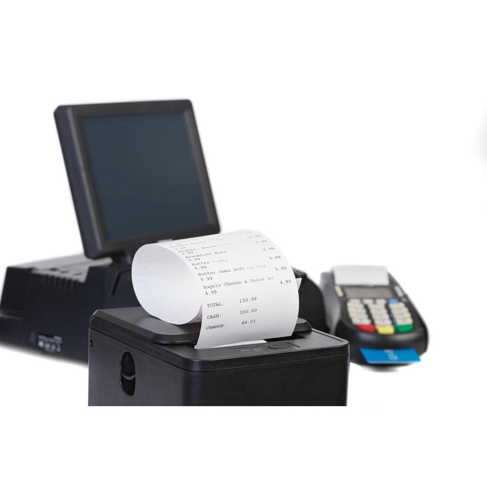 EXACOMPTA Lot de 30 Bobines pour tickets de caisse 80x72mm - 76m - 1 pli thermique 48g/m2