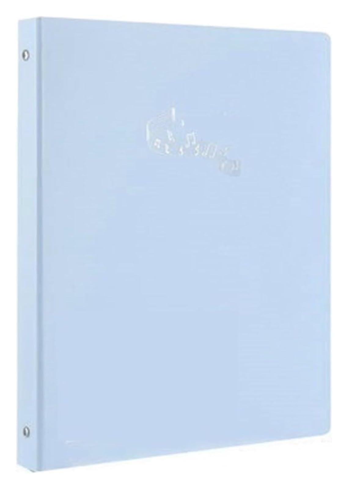 Cartella per spartiti musicali, Raccoglitore for musica for pianoforte, formato A4, a 3 anelli, con maniche trasparenti, spartiti, multicolore(Blue)