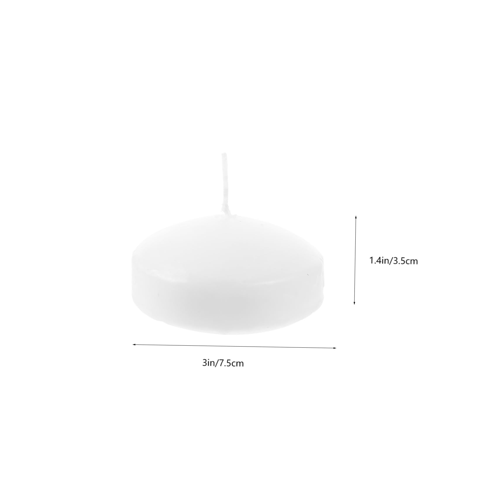 Healifty 5pcs Unscented Cylindrical Pillar Candles Floating Candles for Wedding Party Outdoor Decor