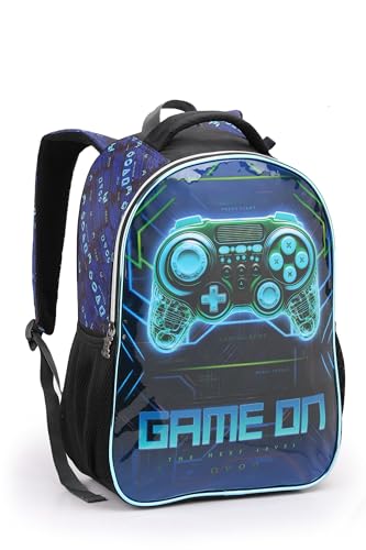 Kit Mochila Menino Infantil Game Lancheira Estojo Garrafa