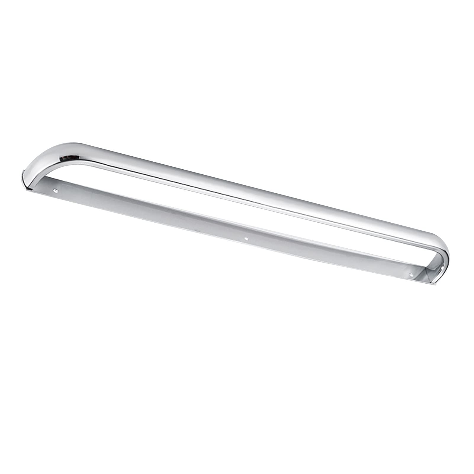 LMYSXAOZ 60cm/23.6inch Wall Mounted Towel Ring Stainless Steel Single Rack Holder for Bathroom or Kitchen, Polished Silver Finish