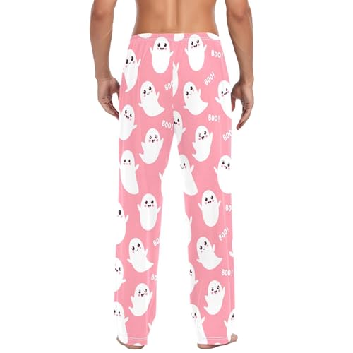 Happy Spirits Men's Cotton Pajama Pants with Pockets and Drawstring Comfortable and Stylish,S3