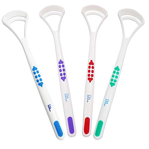 Limpieza de 4 rascadores de lengua, juego de 4 colores, cuidado bucal y dental Cover