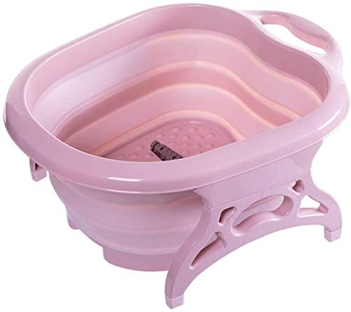 Spa de pies plegable Differeye con rodillos masajeadores rosa miniatura 2