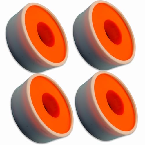NEW WAGON ROAD 4 Rolls PTFE Thread Seal Tape, 0.75 in x 65.5 FT, 7.08 Mil Thick, Industrial-Grade Teflon Tape, Leak-Proof, High Temp, Durable, Plumbing Sealant Tape, HVAC, Gas Lines, Water Fittings