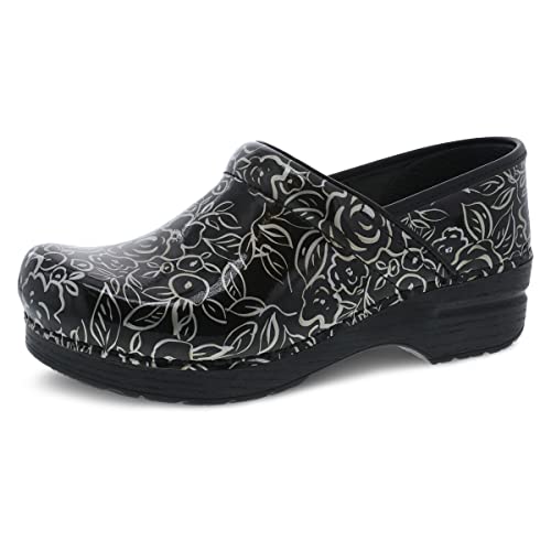 Sabots professionnels femme confortables rose métallique pointure 44 avec support plantaire