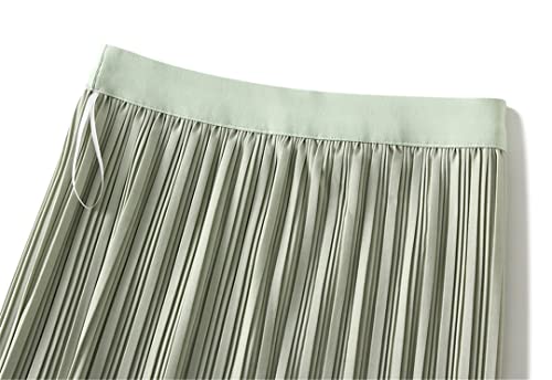 Jupe en tulle marron plissée longue coupe ample maille double face fluide