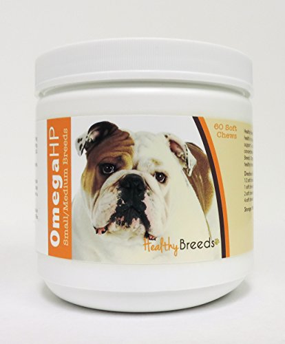 Image of Healthy Breeds Bulldog Omega HP Fatty Acid Skin and Coat Support Soft Chews 60 Count